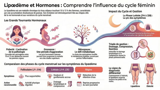 Lipœdème et cycle hormonal féminin : ce qu&rsquo;il faut savoir
